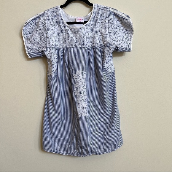 J Marie Buddy Love Blue & White Stripe Anne Dress - Picture 2 of 4